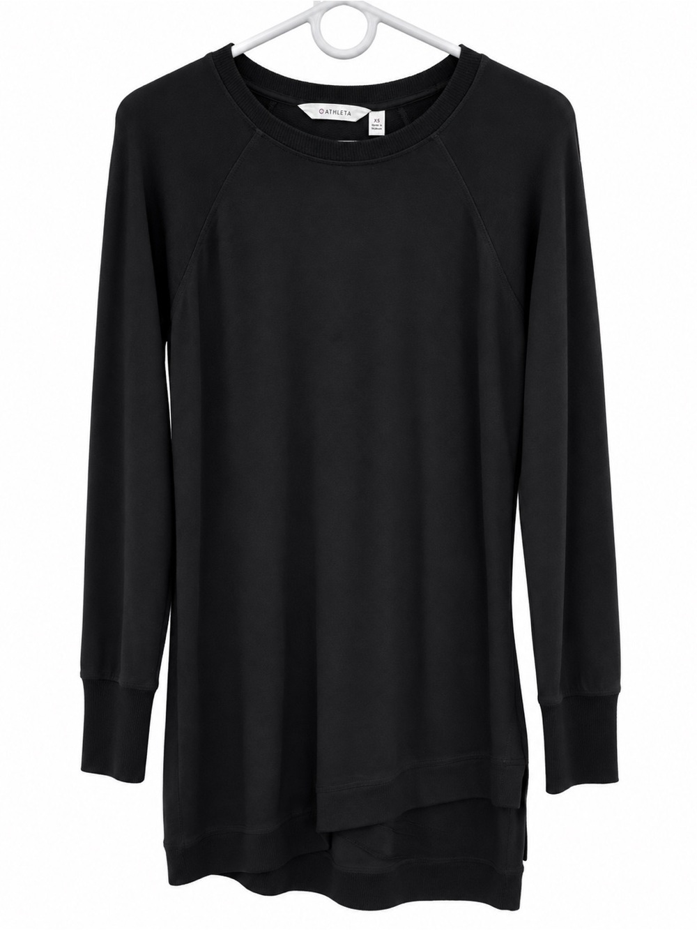 Athleta Criss Cross Sweatshirt Dress Black XS 362823-00